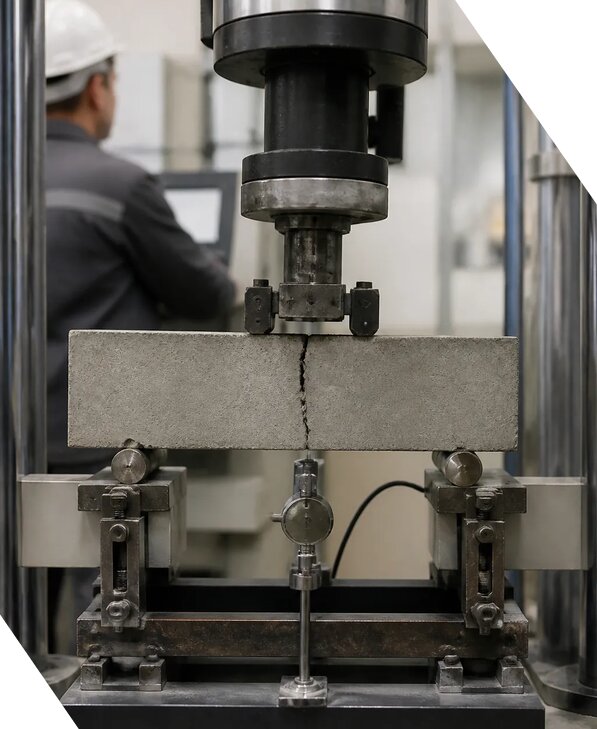 Лабораторное испытание прочности бетона на изгиб в Салавате