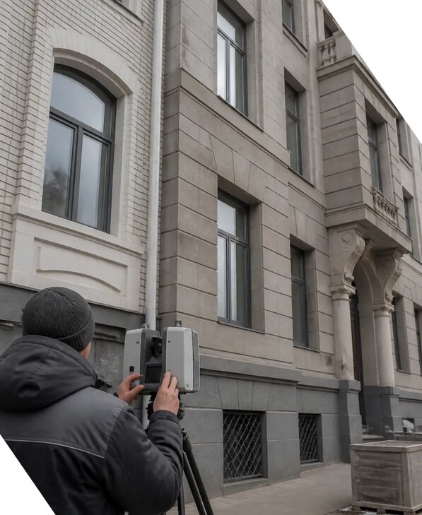 Лазерное сканирование фасадов зданий для обследования в Салавате
