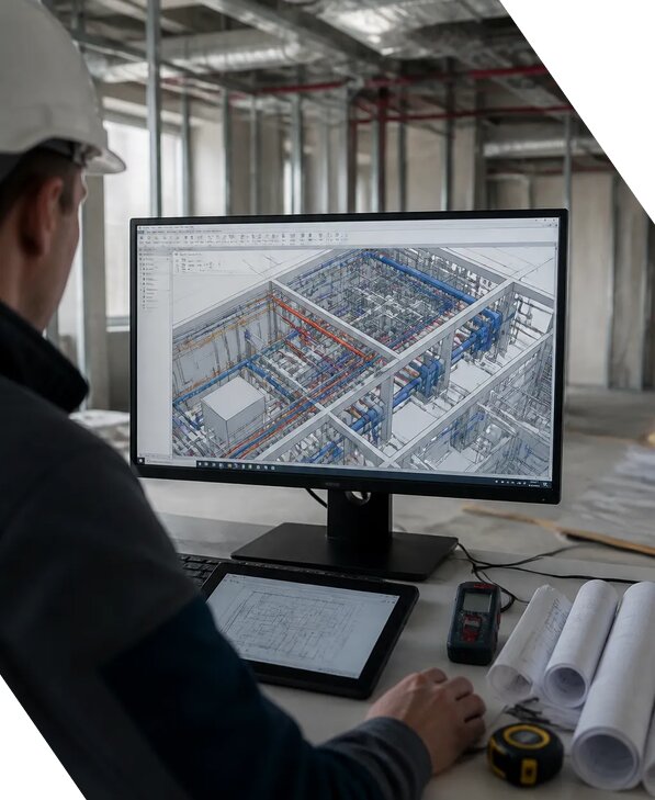 Создание BIM модели инженерных сетей для объектов в Салавате